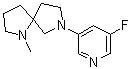 CAS 登录号：1369496-81-0, 7-(5-氟-3-吡啶基)-1-甲基-1,7-二氮杂螺[4.4]壬烷