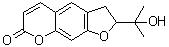 CAS # 13710-70-8, 2,3-Dihydro-2-(1-hydroxy-1-methylethyl)-7H-furo[3,2-g][1]benzopyran-7-one, (±)-Marmesin