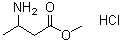 structure of CAS# 137132-12-8, 3-Aminobutanoic acid methyl ester hydrochloride