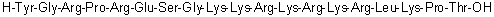 CAS # 137132-69-5, L-Tyrosylglycyl-L-arginyl-L-prolyl-L-arginyl-L-alpha-glutamyl-L-serylglycyl-L-lysyl-L-lysyl-L-arginyl-L-lysyl-L-arginyl-L-lysyl-L-arginyl-L-leucyl-L-lysyl-L-prolyl-L-threonine, A 194-221