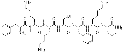 CAS # 137168-33-3, L-Phenylalanyl-L-lysyl-L-lysyl-L-seryl-L-phenylalanyl-L-lysyl-L-leucinamide