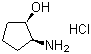 structure of CAS# 137254-03-6, (1R,2S)-cis-2-Aminocyclopentanol hydrochloride
