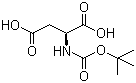 structure of CAS# 13726-67-5, Boc-L-天冬氨酸