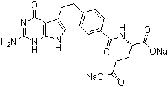 structure of CAS# 137281-23-3, Pemetrexed disodium