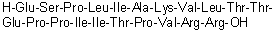 CAS # 137314-60-4, L-alpha-Glutamyl-L-seryl-L-prolyl-L-leucyl-L-isoleucyl-L-alanyl-L-lysyl-L-valyl-L-leucyl-L-threonyl-L-threonyl-L-alpha-glutamyl-L-prolyl-L-prolyl-L-isoleucyl-L-isoleucyl-L-threonyl-L-prolyl-L-valyl-L-arginyl-L-arginine