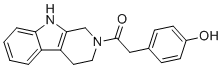 2-(4-Hydroxyphenyl)-1-(1,3,4,9-tetrahydropyrido[3,4-b]indol-2-yl)ethanone molecular structure (CAS 1373764-75-0)