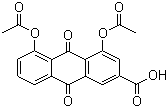 structure of CAS# 13739-02-1, 二乙酰大黄酸