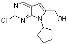 structure of CAS# 1374639-77-6, 2-氯-7-环戊基-7H-吡咯并[2,3-d]嘧啶-6-甲醇
