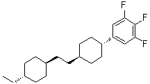 structure of CAS# 137529-57-8, 5-[trans-4-[2-(trans-4-Ethylcyclohexyl)ethyl]cyclohexyl]-1,2,3-trifluorobenzene