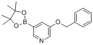 structure of CAS# 1375302-99-0, 3-(Benzyloxy)-5-(4,4,5,5-tetramethyl-1,3,2-dioxaborolan-2-yl)pyridine;3-phenylmethoxy-5-(4,4,5,5-tetramethyl-1,3,2-dioxaborolan-2-yl)pyridine