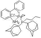 structure of CAS# 1375477-29-4, [2'-(氨基)[1,1'-联苯]-2-基][丁基二(金刚烷-1-基)膦]氯化钯