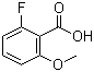 structure of CAS# 137654-21-8, 2-Fluoro-6-methoxybenzoic acid