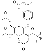CAS # 137686-92-1, 4-Methyl-7-[[3,4,6-tri-O-acetyl-2-deoxy-2-[(trifluoroacetyl)amino]-alpha-D-glucopyranosyl]oxy]-2H-1-benzopyran-2-one
