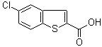structure of CAS# 13771-75-0, 5-氯-2-苯并噻吩羧酸