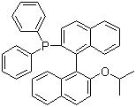 structure of CAS# 137769-30-3, (S)-(+)-1,1'-联萘-2'-异丙氧基-2-二苯膦
