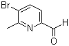 structure of CAS# 137778-18-8, 5-溴-6-甲基吡啶-2-甲醛