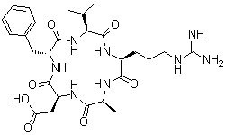 CAS # 137813-36-6, Cyclo(L-alanyl-L-alpha-aspartyl-D-phenylalanyl-L-valyl-L-arginyl)