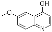 structure of CAS# 13788-72-2, 6-甲氧基-4-羟基喹啉