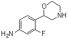 CAS # 1379192-95-6, 3-Fluoro-4-(2-morpholinyl)benzenamine