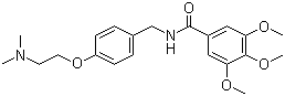 structure of CAS# 138-56-7, Trimethobenzamide