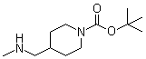 structure of CAS# 138022-02-3, tert-Butyl 4-[(methylamino)methyl]piperidine-1-carboxylate
