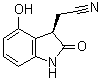 CAS # 1380540-77-1, (3R)-2,3-Dihydro-4-hydroxy-2-oxo-1H-indole-3-acetonitrile