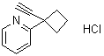 CAS # 1380680-20-5, 2-(1-Ethynylcyclobutyl)pyridine hydrochloride (1:1)