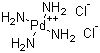 structure of CAS# 13815-17-3, 四氨基二氯化钯(II)