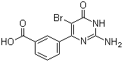 CAS # 1383132-82-8, 3-(2-Amino-5-bromo-1,6-dihydro-6-oxo-4-pyrimidinyl)benzoic acid