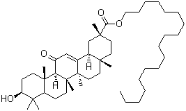 structure of CAS# 13832-70-7, Stearyl glycyrrhetinate