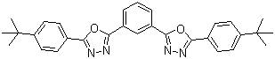 2,2'-(1,3-苯基)二[5-(4-叔丁基苯基)-1,3,4-恶二唑]分子结构 (CAS 138372-67-5)