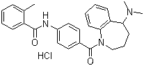 structure of CAS# 138470-70-9, 莫扎伐普坦盐酸盐