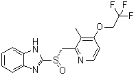 structure of CAS# 138530-95-7, (-)-兰索拉唑