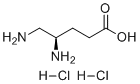 structure of CAS# 138661-27-5, (4R)-4,5-二氨基戊酸二盐酸盐