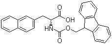 structure of CAS# 138774-94-4, (R)-N-Fmoc-2-Naphthylalanine