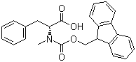 structure of CAS# 138775-05-0, N-芴甲氧羰酰基-N-甲基-D-苯丙氨酸