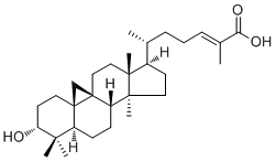 CAS 登录号：13878-92-7, 异芒果醇酸, (3alpha,24E)-3-羟基-9,19-环羊毛甾-24-烯-26-酸