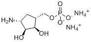 CAS 登录号：1388152-02-0, (1R,2S,R,5R)-3-氨基-5-[(磷酰氧基)甲基]-1,2-环戊烷二醇铵盐(1:2)
