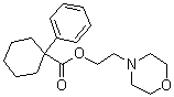 structure of CAS# 138847-85-5, 1-Phenylcyclohexanecarboxylic acid 2-(4-morpholinyl)ethyl ester