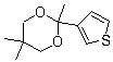 CAS # 138890-86-5, 3-(2,5,5-Trimethyl-1,3-dioxan-2-yl)thiophene