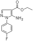 structure of CAS# 138907-68-3, Ethyl 5-amino-1-(4-fluorophenyl)-1H-pyrazole-4-carboxylate