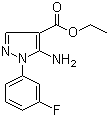 structure of CAS# 138907-70-7, 5-氨基-1-(3-氟苯基)-1H-吡唑-4-羧酸乙酯