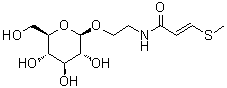 CAS # 138916-58-2, (2E)-N-[2-(beta-D-Glucopyranosyloxy)ethyl]-3-(methylthio)-2-propenamide