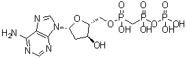 CAS # 138998-91-1, 2'-Deoxyadenosine 5'-[hydrogen [[hydroxy(phosphonooxy)phosphinyl]methyl]phosphonate]