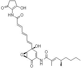 CAS 登录号：139023-58-8, 手霉素 B