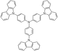 CAS # 139092-78-7, 4,4',4''-Tris(carbazol-9-yl)-triphenylamine, TCTA, 4-carbazol-9-yl-N,N-bis(4-carbazol-9-ylphenyl)aniline