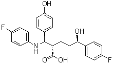 CAS # 1391053-63-6, (alphaS,deltaR)-rel-4-Fluoro-alpha-[(R)-[(4-fluorophenyl)amino](4-hydroxyphenyl)methyl]-delta-hydroxybenzenepentanoic acid