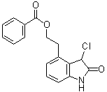 CAS # 139122-17-1, 4-[2-(Benzoyloxy)ethyl]-3-chloro-1,3-dihydro-2H-indol-2-one