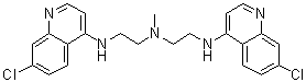 structure of CAS# 1391426-22-4, N2-(7-Chloro-4-quinolinyl)-N1-[2-[(7-chloro-4-quinolinyl)amino]ethyl]-N1-methyl-1,2-ethanediamine
