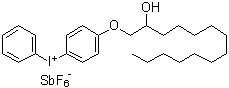 structure of CAS# 139301-16-9, [4-[(2-羟基十四烷基)氧基]苯基]苯基碘鎓六氟锑酸盐